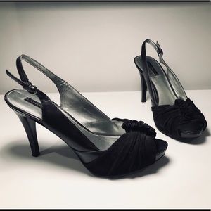 Bandolino open toe heels.